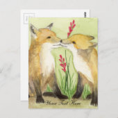 Little Vixens Postkarte (Vorne/Hinten)