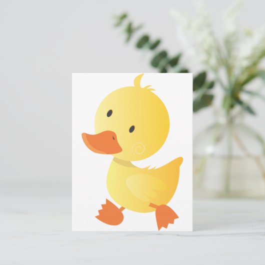 Little Walking Duck Postkarte (Stehend Vorderseite)