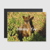 Little Wallaby Magnetkarte (Vorne/Hinten)
