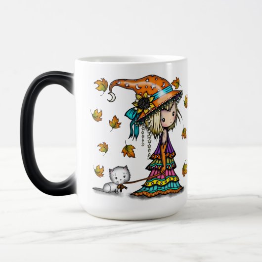 Little Wanderer Niedlich Hexe und Cat Magic Tasse (Links)