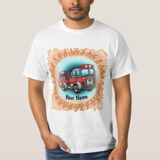 Little Water Firetruck T - Shirt (Vorderseite)