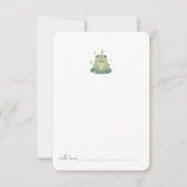 Little Watercolor Frog Birthday Time Kapsel Tha Dankeskarte (Vorderseite)