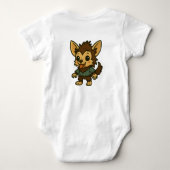 Little Werwolf Howling auf dem Mond Baby Strampler (Rückseite)