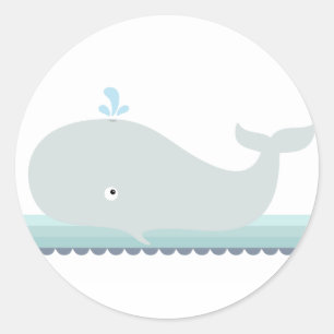 Little Whale {Aquamarin}   Aufkleber