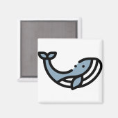 Little Whale Magnet (Vorderseite/Rückseite)