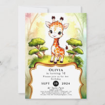 Little Whimsical Giraffe Geburtstag