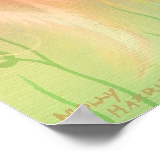 Little Whirlwind Angel Poster Print (Ecke)