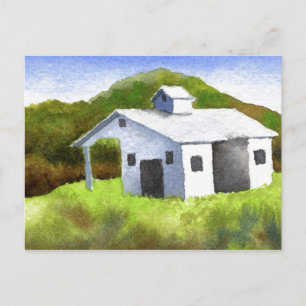 "Little White Barn" Landstrassen Postkarte