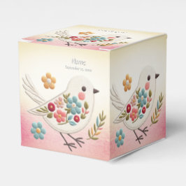 Little White Bird Floral Fevor Box Geschenkschachtel