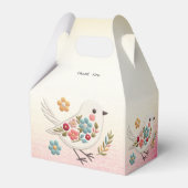 Little White Bird Floral Fevor Box Geschenkschachtel (Rückseite)