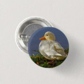 Little White Duck Button (Vorne & Hinten)