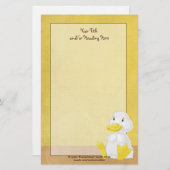 Little White Duck Stationery Briefpapier (Vorne/Hinten)