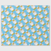 Little White Duck Stehend Thunder_Cove Geschenkpapier (Flach)