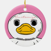 Little White Duck Stehend Thunder_Cove Keramik Ornament (Hinten)