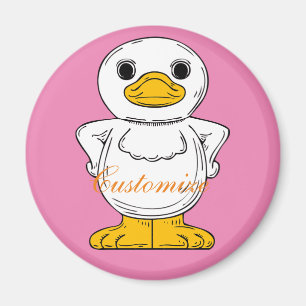 Little White Duck Stehend Thunder_Cove Magnet