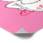 Little White Duck Stehend Thunder_Cove Poster (Ecke)