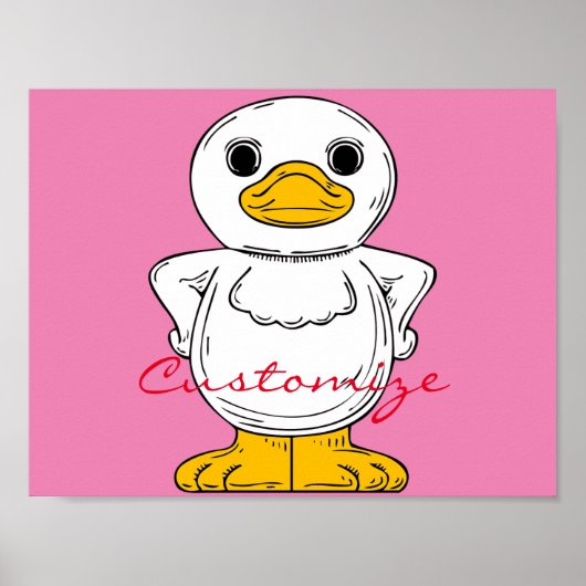Little White Duck Stehend Thunder_Cove Poster (Vorne)