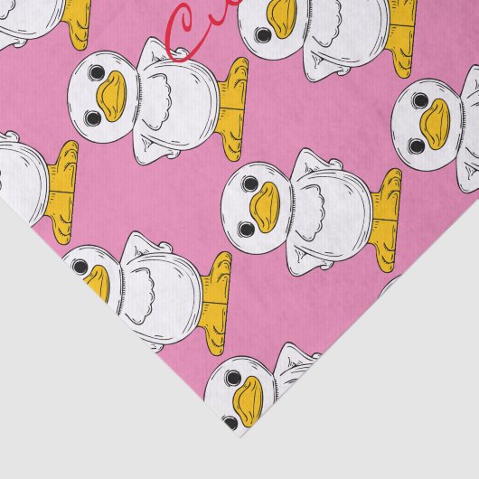 Little White Duck Stehend Thunder_Cove Seidenpapier (Ausschnitt)