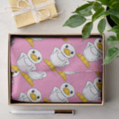 Little White Duck Stehend Thunder_Cove Seidenpapier (Geschenk)