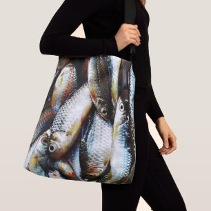 Little White Fish Tragetaschen Mit Langen Trägern