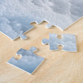 Little White Kitten in Snow Weihnachten Puzzle (Seite)