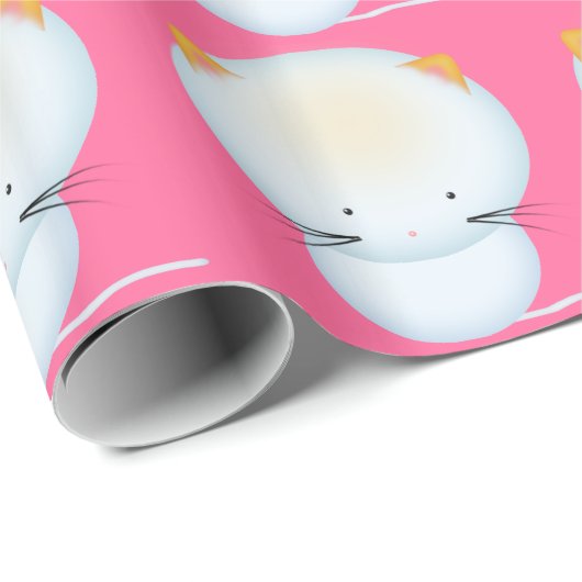 Little White Kittens Geschenkwrap Geschenkpapier (Rolleneckpunkt)