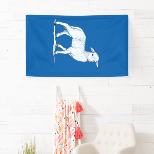 Little White Lamb Banner (Insitu)