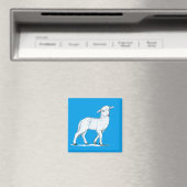 Little White Lamb Magnet (In Situ (Geschirrspüler))