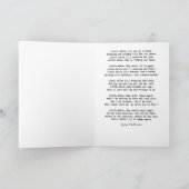 Little White Lily Gedicht Karte (Innenseite)