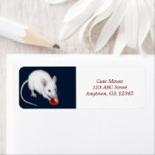 Little White Mouse Label (Insitu)