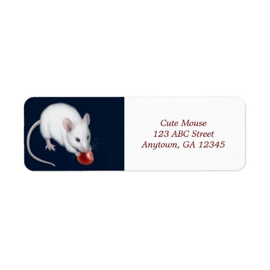 Little White Mouse Label (Vorne)