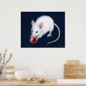 Little White Mouse Print Poster (Küche)