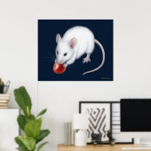 Little White Mouse Print Poster (Heimbüro)