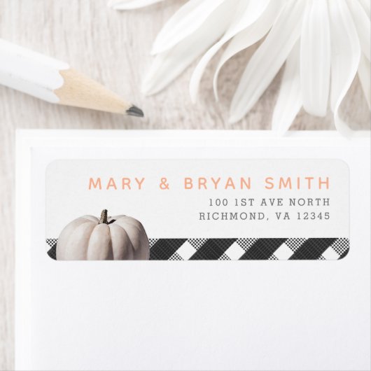 Little White Pumpkin und Buffalo Karo Fall Theme (Insitu)