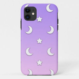 Little White Stars and Moons Pattern Case-Mate iPhone Hülle