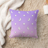 Little White Stars and Moons Pattern Kissen (Decke)