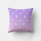 Little White Stars and Moons Pattern Kissen (Rückseite)