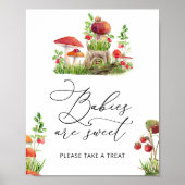 Little Wild Mushroom Babys sind Süßes Poster (Vorne)