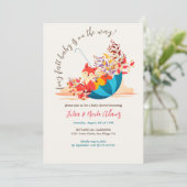 Little Wild Niedlich Foxy Fall Babydusche Einladung (Stehend Vorderseite)