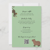 Little Wild One Baby Dusche in einem QR-Code Einladung (Rückseite)