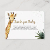 Little Wild One Baby Giraffe Safari Dusche Begleitkarte (Vorderseite)