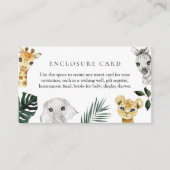 Little Wild One Jungle Babyduschenkarte Begleitkarte (Vorderseite)