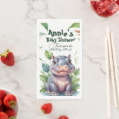 Little Wild One: Moderne floral Safari Baby Dusche Serviette (Beispiel)