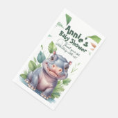 Little Wild One: Moderne floral Safari Baby Dusche Serviette (Ecke)