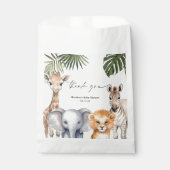 Little Wild One Safari Animals Baby Boy Dusche Geschenktütchen (Vorderseite)