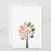 Little Wild One Safari Animals Baby Dusche Einladung (Rückseite)