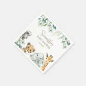 Little Wild One Safari Baby Dusche Serviette (Ecke)