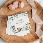 Little Wild One Safari Baby Dusche Serviette