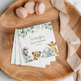 Little Wild One Safari Baby Dusche Serviette