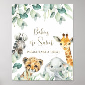 Little Wild One Safari Baby Shower bevorzugt Schil Poster (Vorne)